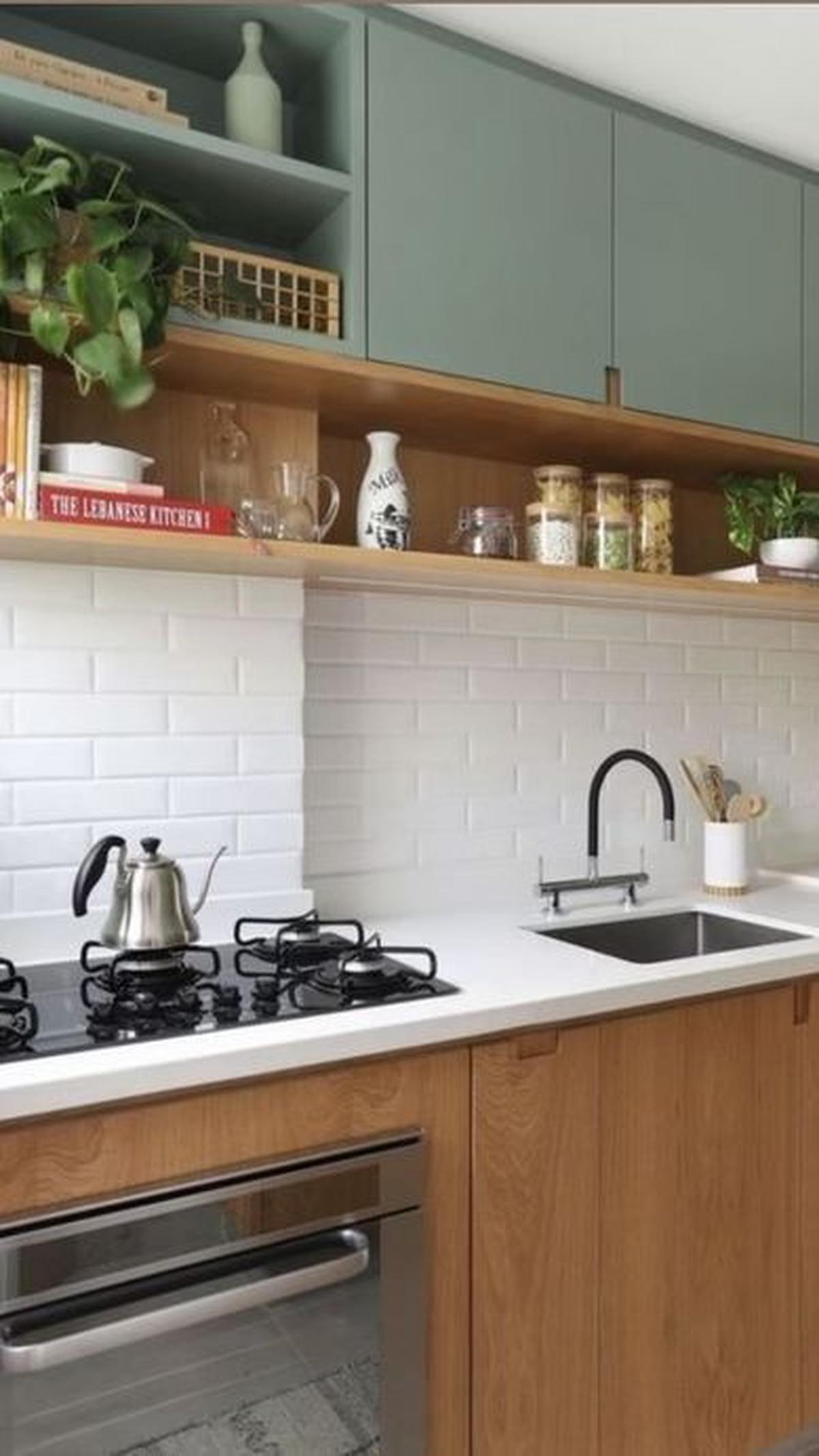 Kitchen Set Japandi Hijau Pastel