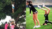6 Tingkah Cheerleader saat Lompat Ini Bikin Melongo (1cak Mentertained)