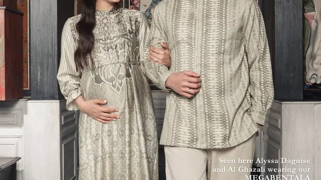 Gaya Bumil Alyssa Daguise dan Al Ghazali Pakai Busana Lebaran, Kompak Bareng Ibu Mertua dan Duo Adik Ipar