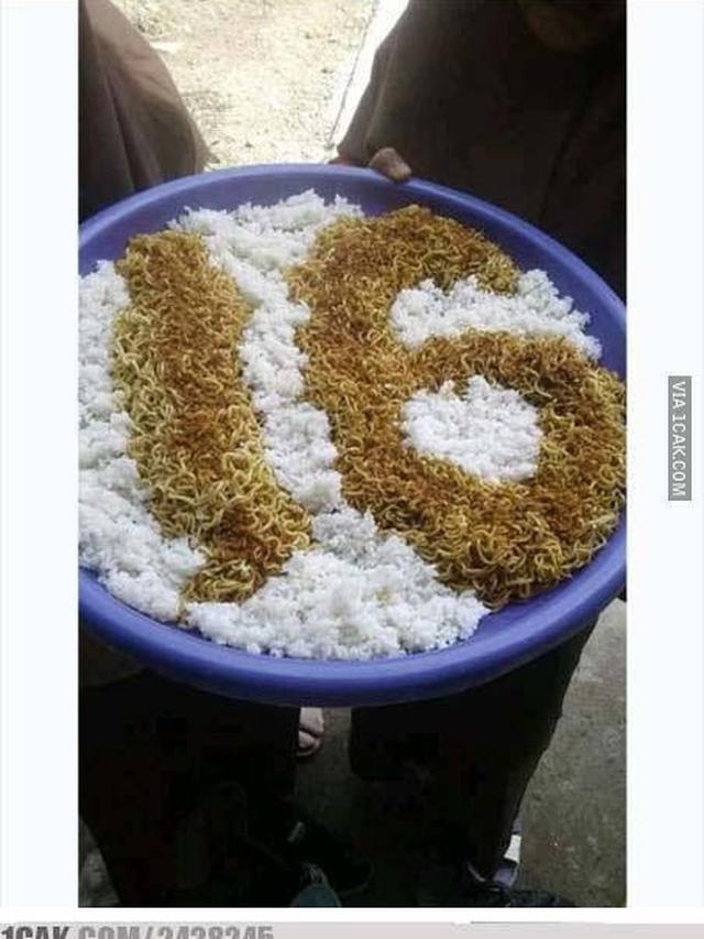 Kreatif, 6 Potret Kue Ulang Tahun Ini Terbuat dari Nasi