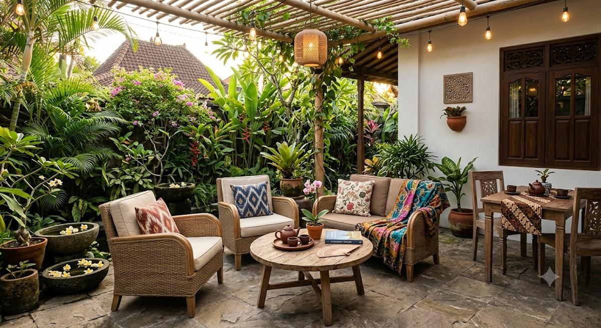 14 Area Duduk Outdoor ala Hotel, Inspirasi Ruang Santai Mewah di Rumah