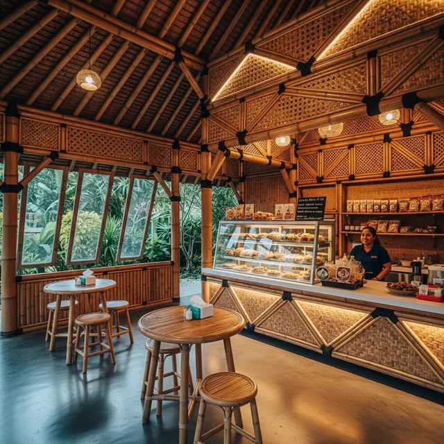 9 Desain Warung dari Bambu tapi Tetap Estetik, Paduan Alami dan Modern