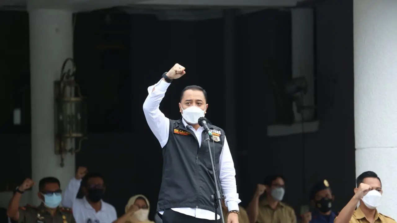 Wali Kota Surabaya Eri Cahyadi. (Dian Kurniawan/Liputan6.com)