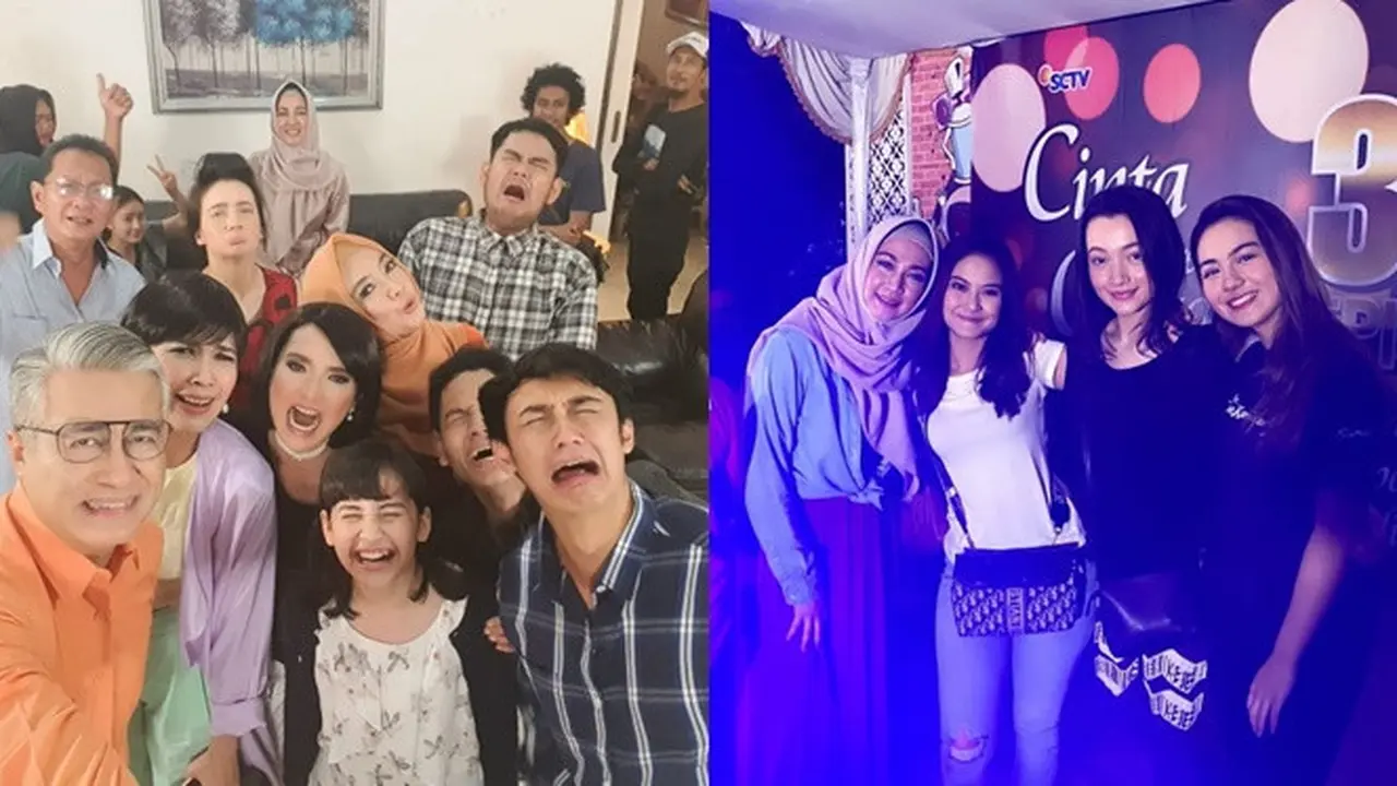 Segera Tamat, Ini 6 Potret Perpisahan Pemain Sinetron Cinta Karena Cinta