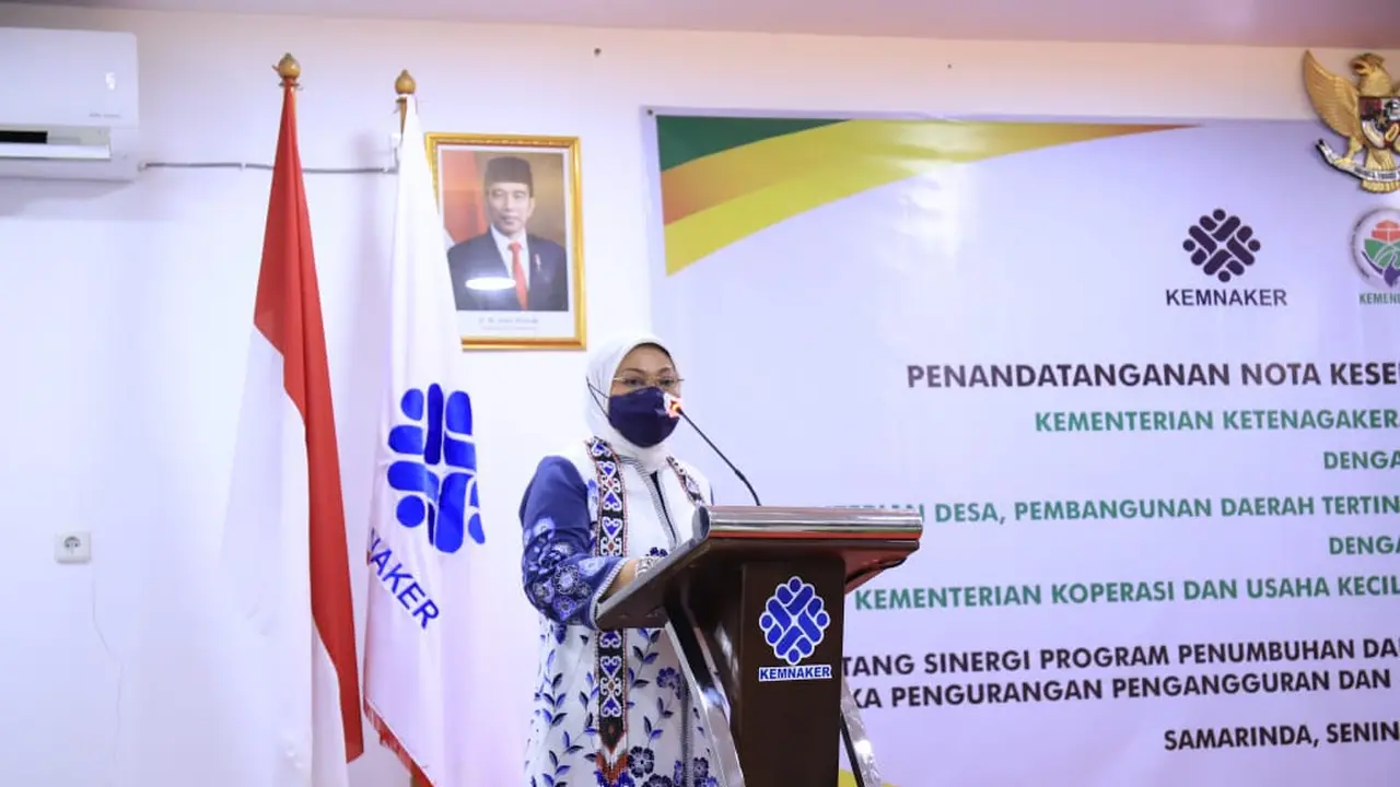 Kemnaker Gandeng Kemendes PDTT dan Kemenkop UKM Kembangkan Wirausaha untuk Kurangi Pengangguran