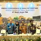 Konferensi pers PT Bukit Asam Tbk (PTBA), Jumat (8/3/2024). (Foto: Liputan6.com/Pipit I.R)