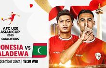 Jadwal Live Streaming Indonesia vs Maladewa dalam Kualifikasi Piala Asia U-20 2025 pada Rabu 25 September 2024