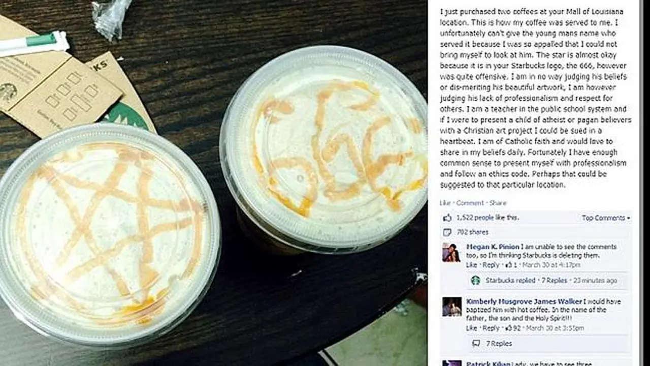 Barista Lukis Kopi Berlambang Setan, Starbuck Minta Maaf