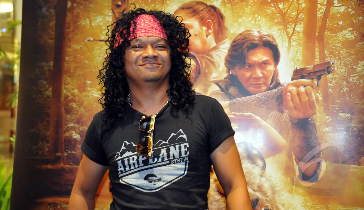 Candil saat menghadiri trailer film Comic 8: Casino King's di Kemang Village XXI, Kemang, Jakarta Selatan, Rabu (15/4/2015). (Liputan6.com/Panji Diksana)