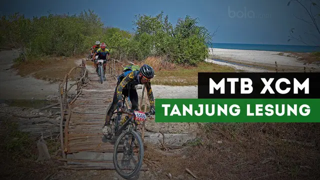 Pesona alam Tanjung Lesung dalam ajang Mountain Bike Cross Country (MTB XCM) pada rangkaian Festival Tanjung Lesung 2017.