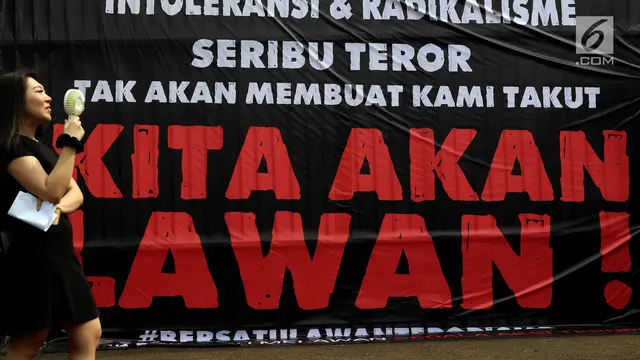 Lawan Terorisme, Massa Geranat Gelar Aksi di Depan MPR DPR