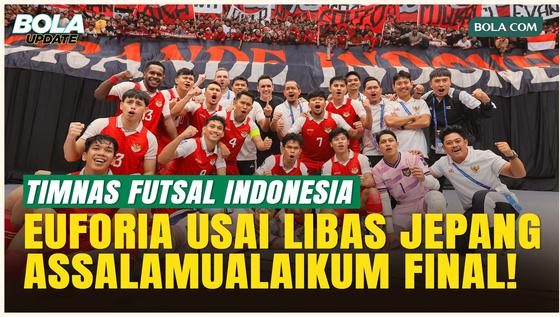 Pemain Timnas Futsal Indonesia Kompak Nyanyikan Lagu Kemenangan dengan La Grande Indonesia!
