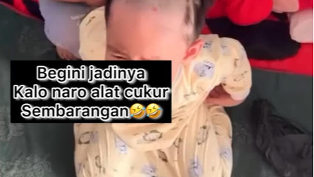 Bikin Ngakak, Dua Bocah Ini Dibuat Kapok Usai Main Alat Cukur yang Ditemuinya