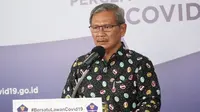 Juru Bicara Pemerintah untuk Penanganan COVID-19 di Indonesia, Achmad Yurianto saat konferensi pers Corona di Graha BNPB, Jakarta, Jumat (5/6/2020). (Dok Badan Nasional Penanggulangan Bencana/BNPB)