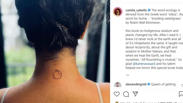 Foto tato terbaru Camila Cabello