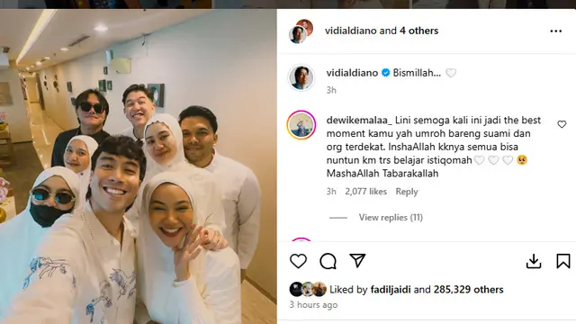 Mahalini Umrah Pertama Kali Setelah Jadi Mualaf, Bareng Suami dan Sahabat Artis