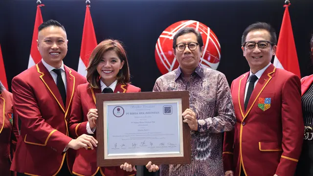 Pencatatan saham perdana PT Merry Riana Edukasi Tbk (MERI), Kamis (10/7/2025). (Foto: BEI)