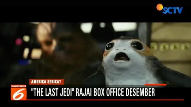 Star Wars The Last Jedi mencatat pemasukan 69 juta dolar AS atau sekitar Rp 935 miliar pekan ini