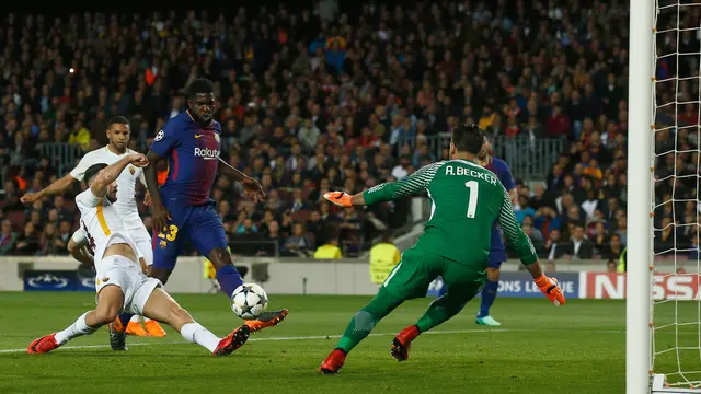 Dua Gol Bunuh Diri Bawa Barcelona Taklukan AS Roma