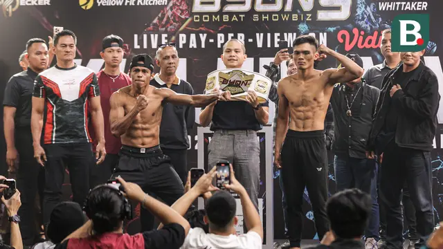 Byon Combat Showbiz Vol. 5 akan digelar pada Sabtu (28/6/2025) di Tennis Indoor Senayan, Jakarta Pusat.