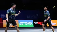 Ganda putra Indonesia Sabar Karyaman Gutama/Moh Reza Pahlevi Isfahani lolos ke semifinal All England 2025. Sabar/Reza mengalahkan Liu Kuang Heng/Yang Po Han dari Chinese Taipei 21-11 dan 21-17 di Utilita Arena Birmingham, Birmingham, Inggris, Jumat (14/3). (foto: PBSI)