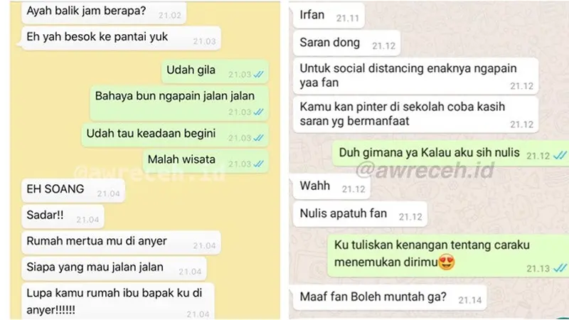 6 Chat Netizen di Tengah Social Distancing, Malah Ada yang Ngegombal