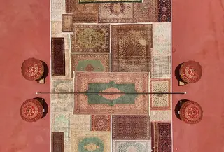 Court of Carpets jadi lapangan tenis paling artistik di dunia (@jaipurrugs)