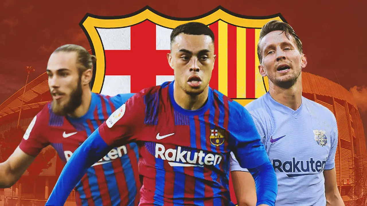 Barcelona - Oscar Mingueza, Sergino Dest, Luuk De Jong