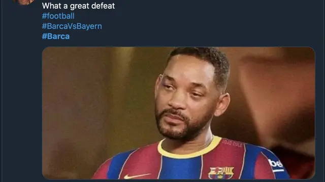 Meme kekalahan Barca