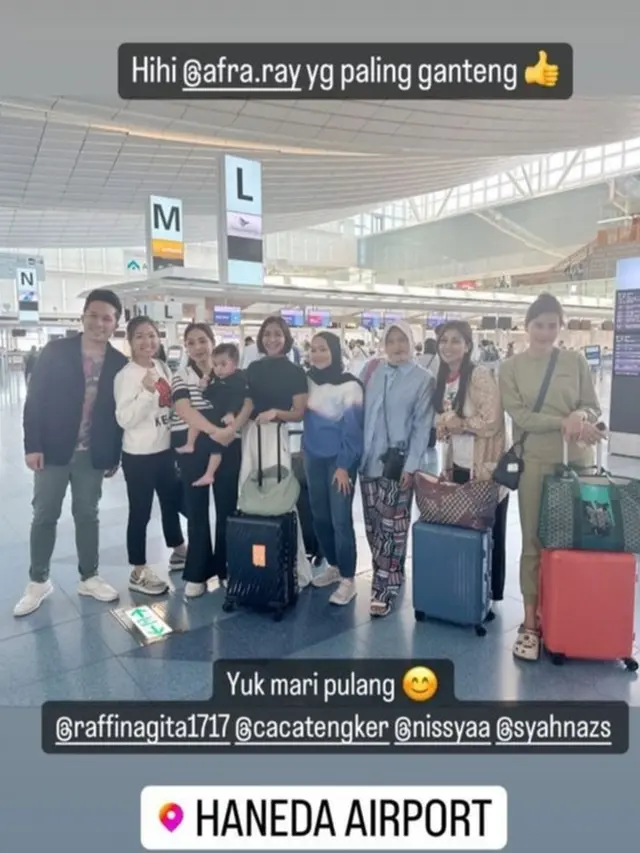 Kompaknya Nagita Slavina, Caca Tengker, Syahnaz Sadiqah dan Nisya Ahmad (Foto: instagram raffinagita1717)