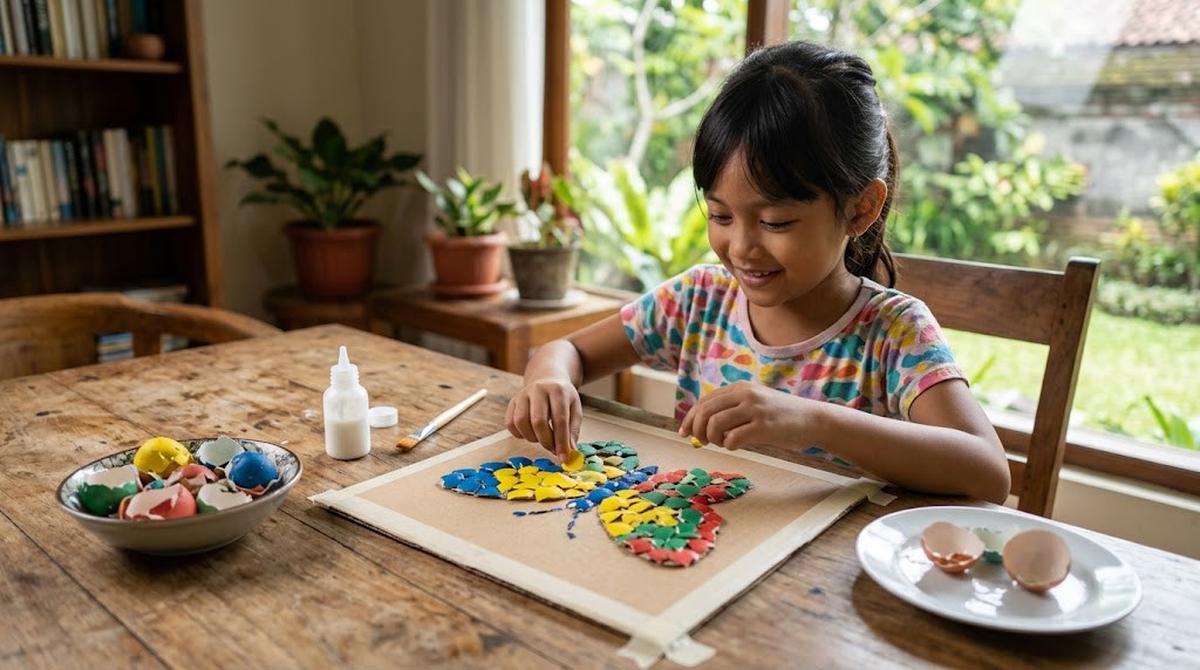 Ide Aktivitas Kreatif Anak dari Barang Bekas/AI Generated