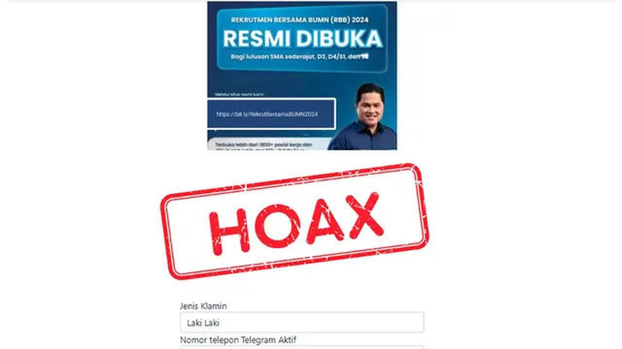 Cek Fakta: Hati-hati! Banyak Lowongan Kerja BUMN Palsu Beredar di Media Sosial