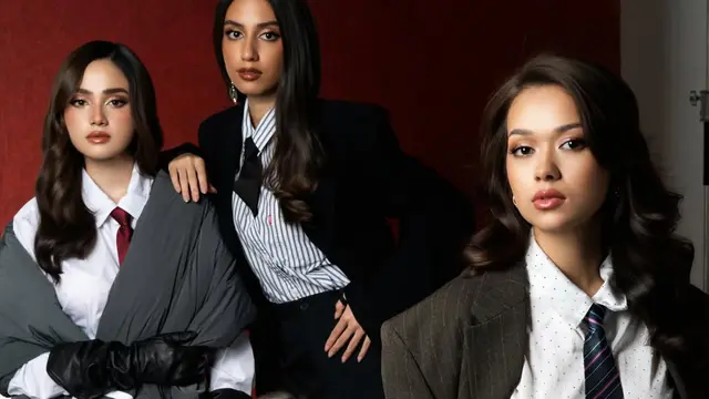 Gaya Syifa Hadju hingga Beby Tsabina Tampil Bak Girlboss dengan Jas dan Dasi di Pemotretan Terbaru