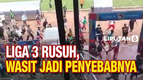 VIDEO: Liga 3 Rusuh! Wasit dan Wartawan Jadi Korban Pemukulan