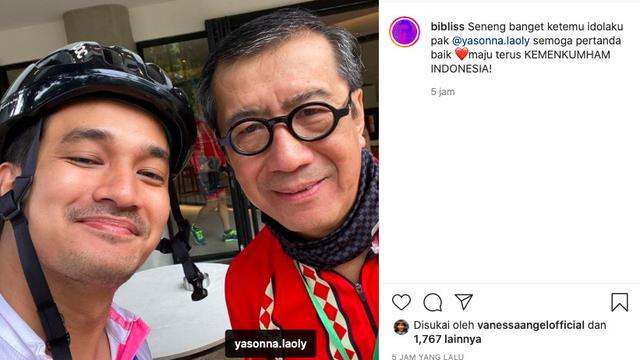 Bertemu Menkumham Yasonna Laoly, Bibi Ardiansyah berharap Ada Pertanda Baik untuk Vanessa Angel