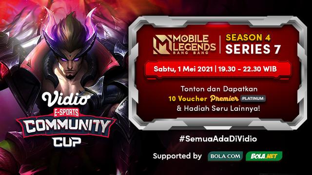 Live Streaming Vidio Community Cup Season 4 Mobile Legends Series 7 di Vidio