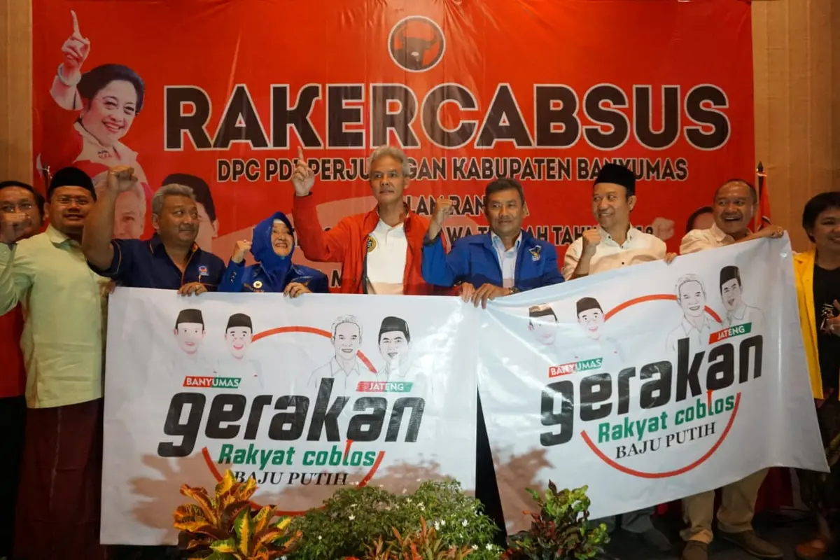 Ganjar Pranowo di Rakercabsus PDIP Banyumas (Dok. Tim Ganjar)