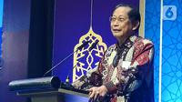 Presiden Direktur BCA Jahja Setiaatmadja memberi sambutan dalam BCA Capital Market Community Iftar Gathering dan Economy Outlook 2022 di The Langham, Jakarta (25/04/2022).  BCA telah mencatat pembukaan RDN hampir mencapai 2 juta rekening, yang menempatkan BCA sebagai pemegang market share RDN terbesar di Indonesia. Pencapaian ini ditopang oleh literasi keuangan dan transformasi digital yang dilakukan secara berkesinambungan. (Liputan6.com/HO/Eko)