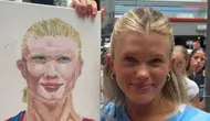 Beauty Influencer Viral karena Mirip Erling Haaland, Responsnya Jadi Sorotan
