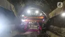 Suasana proyek Kereta Cepat Indonesia China, Purwakarta, Selasa (21/6/2022). Begitu juga dengan tunnel 6, yang terpanjang di area KCJB telah berhasil ditembus pada bulan yang sama. (Liputan6.com/Herman Zakharia)