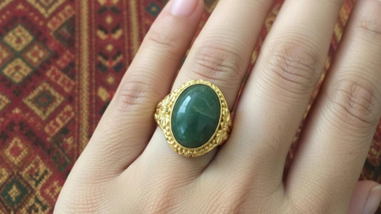 7 Inspirasi Model Cincin Emas Batu Akik Wanita, Pancarkan Kesan Elok dan Berkarakter