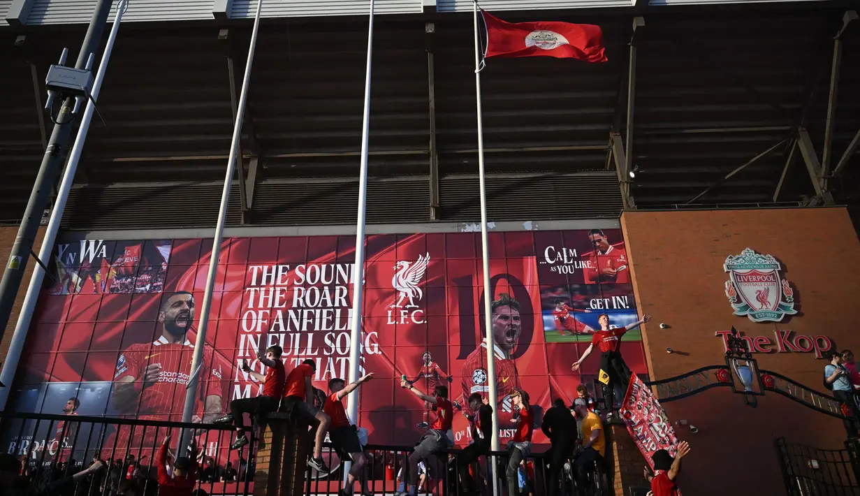 Liverpool baru merasakan gelar juara di era Premier League pada musim 2019/2020. Gelar juara musim ini merupakan gelar kedua untuk Liverpool di era Premier League. (Paul ELLIS/AFP)