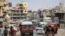 Meski ada berbagai seruan, desakan dan upaya dari para mediator, hingga kini belum terlihat tanda-tanda ada kesepakatan mengenai gencatan senjata. (Bashar TALEB/AFP)