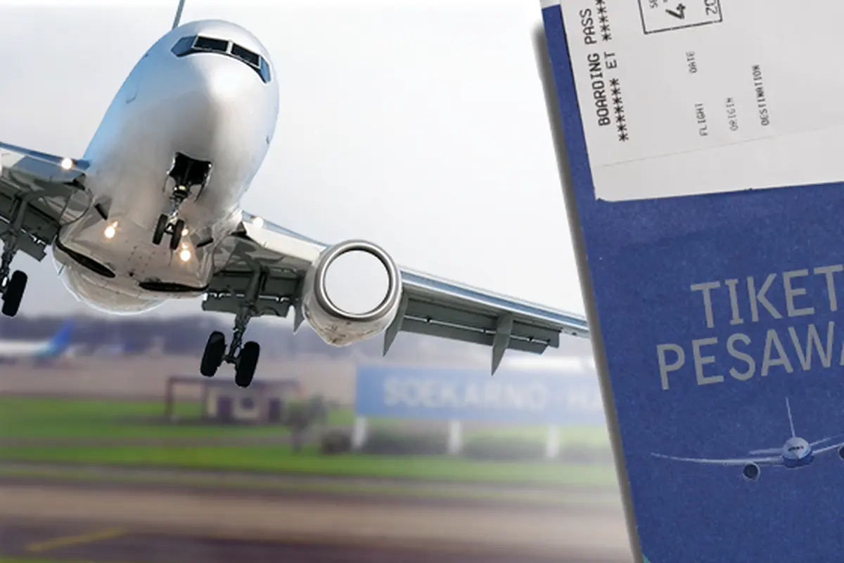 Ilustrasi tiket pesawat