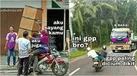 Meme naik motor boncengan (Sumber: Instagram/duhreceh)