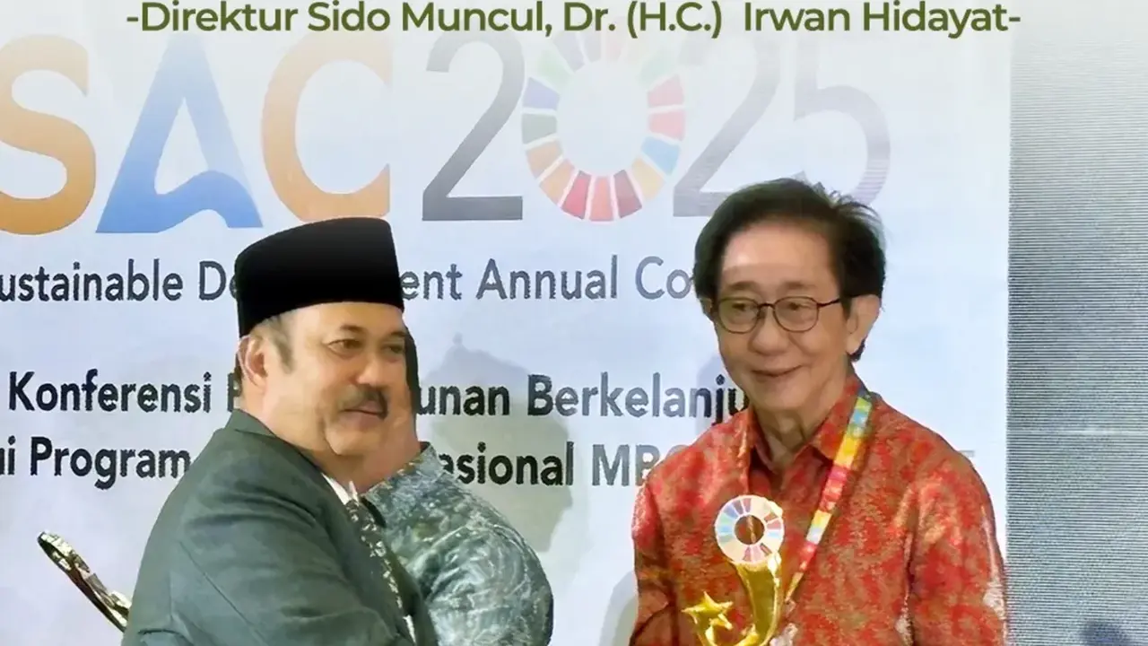 Sido Muncul berhasil meraih penghargaan TERBAIK I dalam ajang Indonesia’s SDGs Action Awards (SAA) 2025