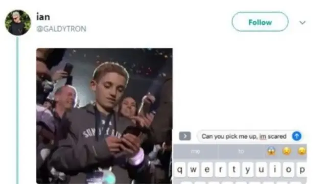 Aksi bocah di Super Bowl jadi meme (Istimewa/Kapanlagi.com)