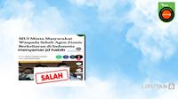 Cek fakta ilustrasi hoaks MUI