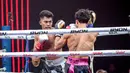 Nelson melawan Dewa Aji dalam duel panas Byon Madness Vol.3 yang digelar di Studio 6 Emtek, Jakarta, Sabtu (28/2/2026). (Bola.com/Nur Iman Ali)