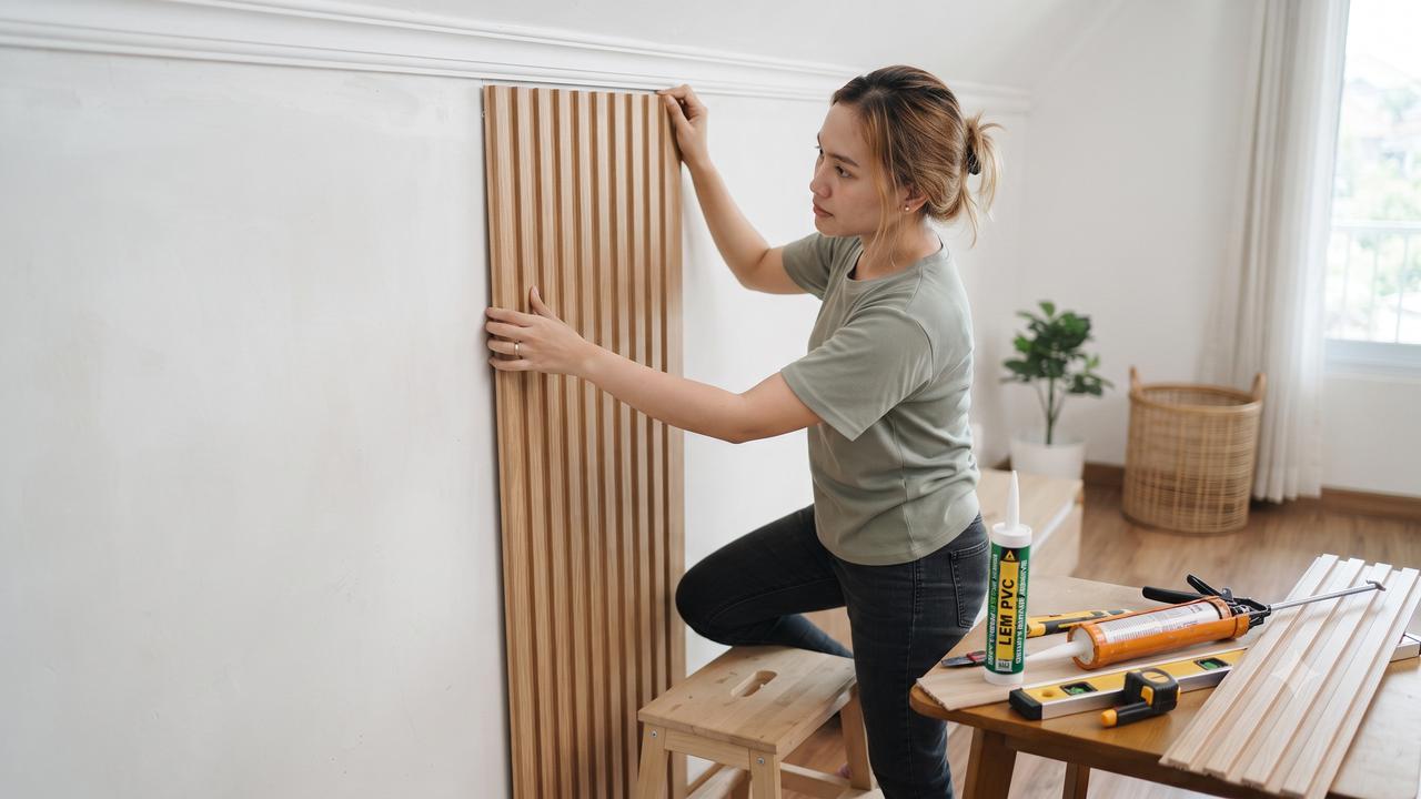Cara Memasang Wall Panel PVC